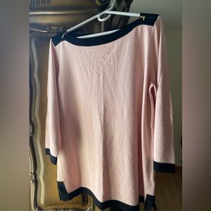 Pink and black sweater